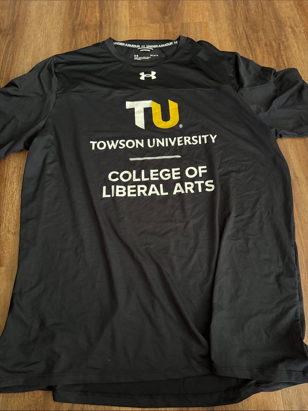 Under Armour Men’s Towson University Black Athletic T-Shirt